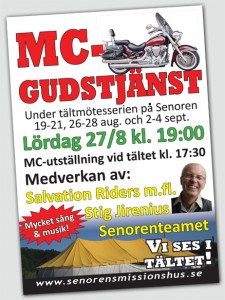 Tältmöten på Senoren 2011 MC-Gudstjänst